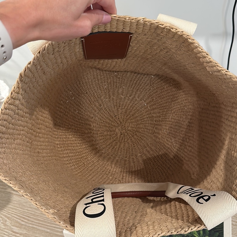 Chloe Tan and Cream Tote Bag - Picture 4 of 14